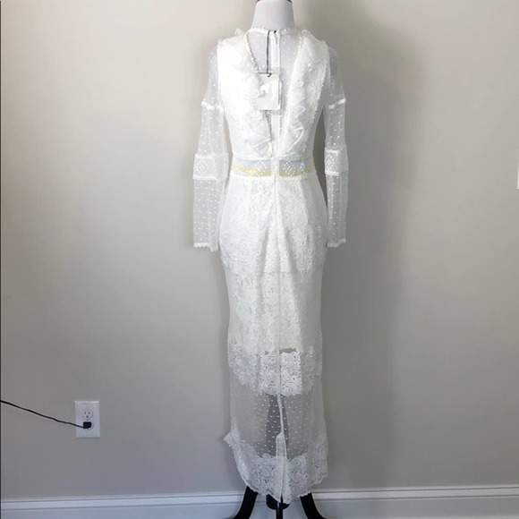 Alexis Elize Dress Dotted White Lace - Picture 15 of 15